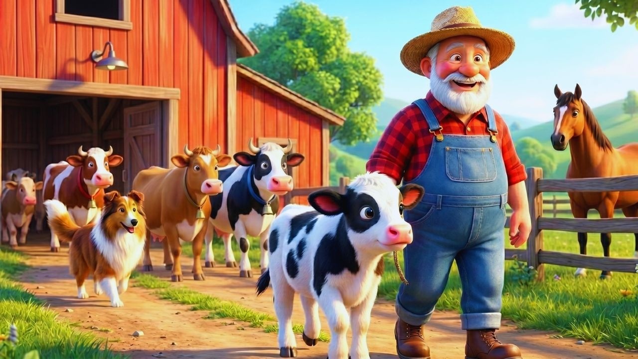 Old MacDonald Had a Farm 🐄🐑 Fun Animal Song for Kids | E-I-E-I-O Nursery Rhymes