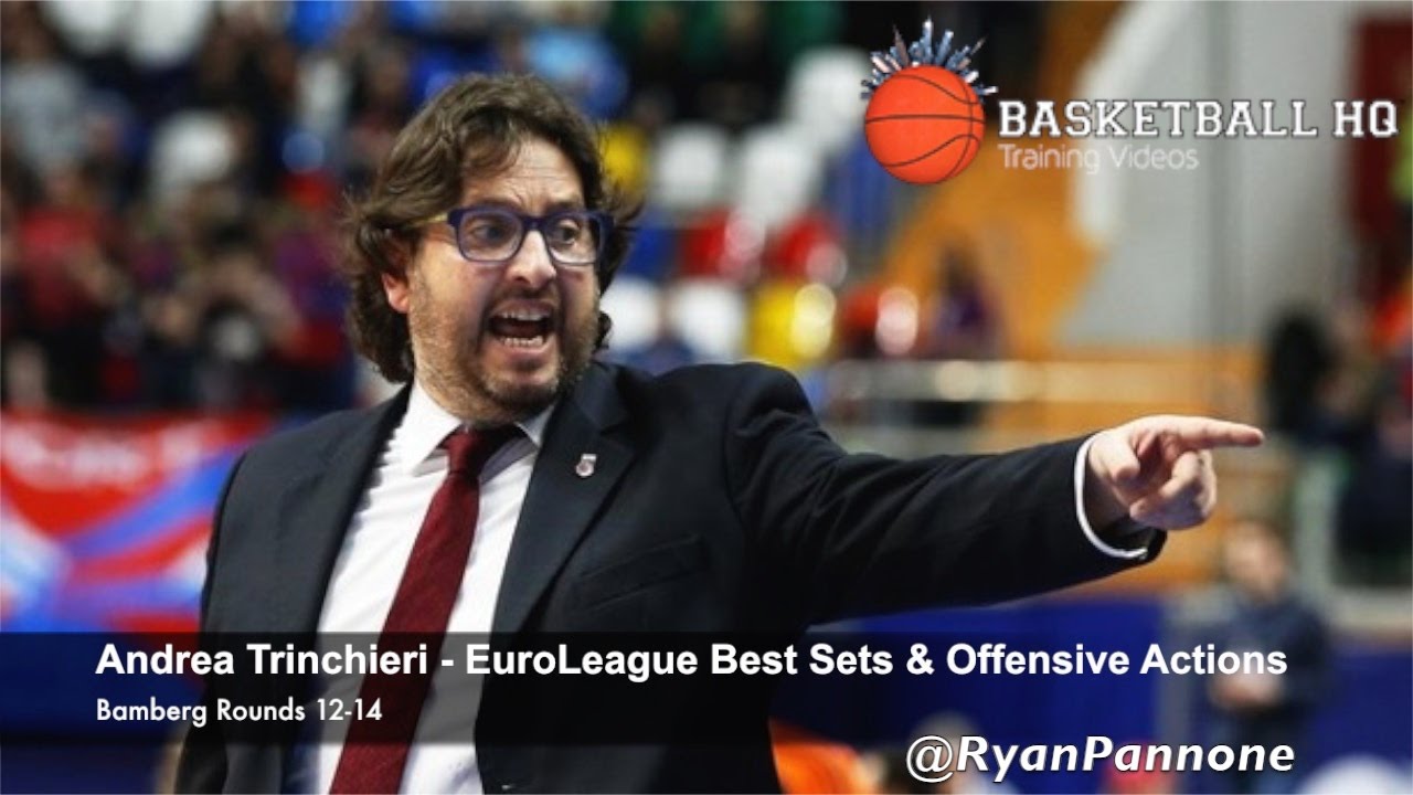Best EuroLeague Offense sets & actions Andrea Trinchieri  Bamberg Rounds 12-14