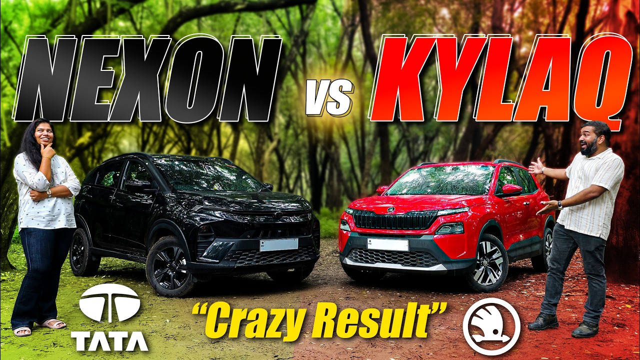 Tata Nexon Vs Skoda Kylaq⚡️Most Honest Comparison! #tata #nexon #darkedition #skoda #kylaq #suv
