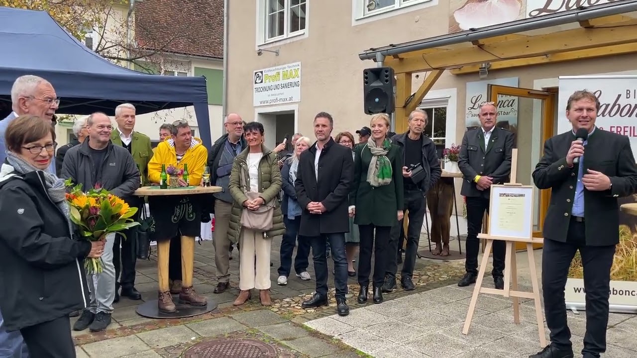 Labonca EU BIO AWARD Begr&uuml;&szlig;ung Norbert Hackl