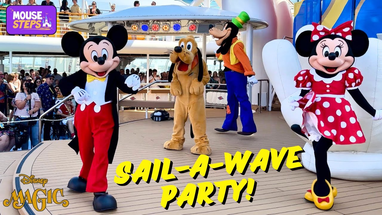 Mickey’s Sail-A-Wave Party on the Disney Magic Cruise Ship - Disney Cruise Line - June 2024