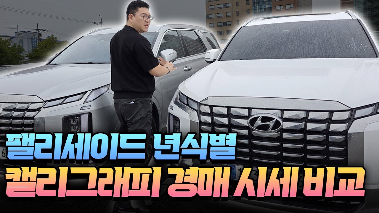 팰리세이드 년식별 캘리그래피 경매 시세 비교 2.2 디젤 vs 3.8 가솔린2륜,4륜 최선의선택은 내예산에맞는차
