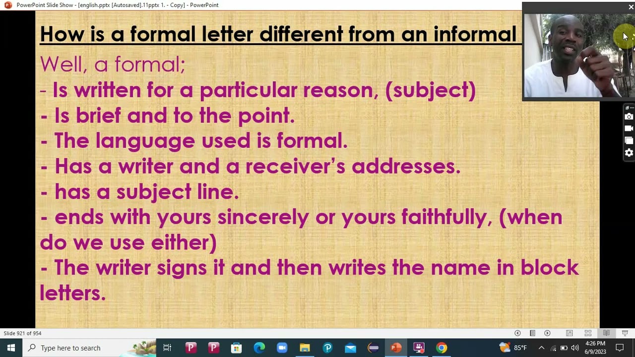Formal letter 2