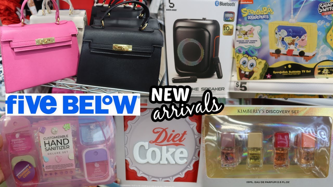 FIVE BELOW * NEW ARRIVALS!! PURSES/SPONGEBOB MERCH & MORE