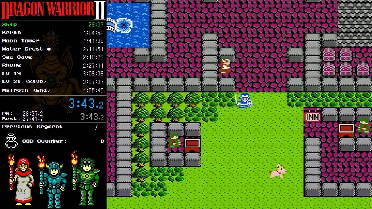 Dragon Warrior 2 - Any% - Speedrun in 3:55:58