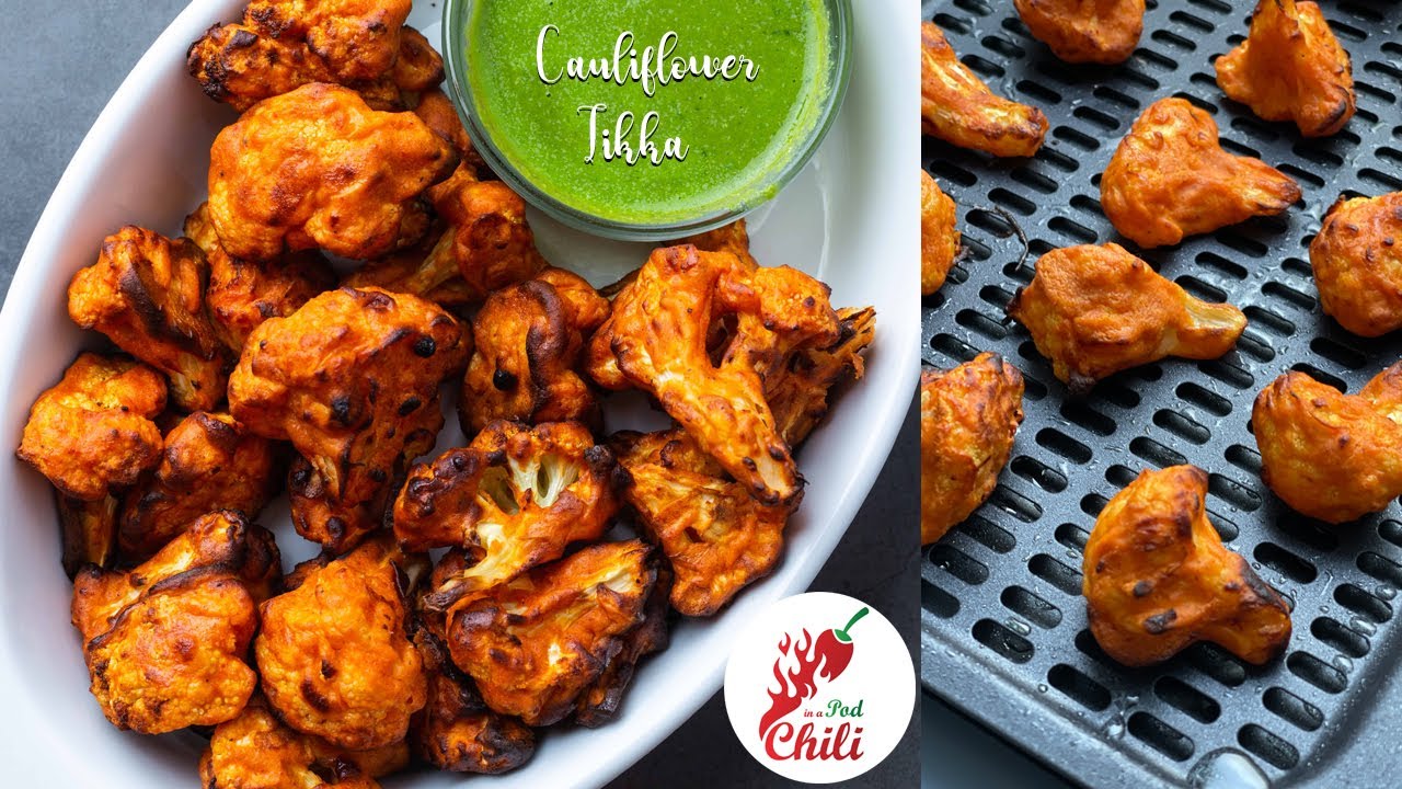 Cauliflower Tikka recipe in Air fryer | Tandoori Gobi |  Indian Air fryer recipes | ASMR Cooking