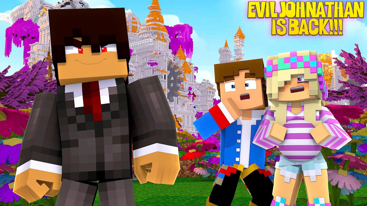 Minecraft EVIL JOHNATHAN IS BACK & SEEKS REVENGE!!! w/ LITTLE LEAH & LITTLE DONNY