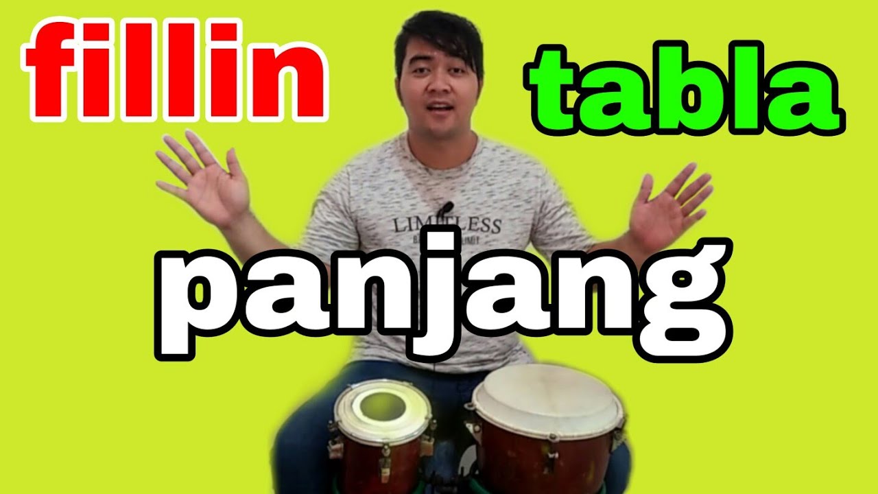 Tutorial krutukan kendang tabla panjang fill in dua bar