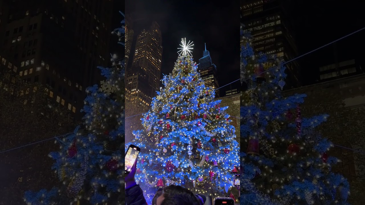 NYC Christmas 2024 - Bryant Park Tree Lighting