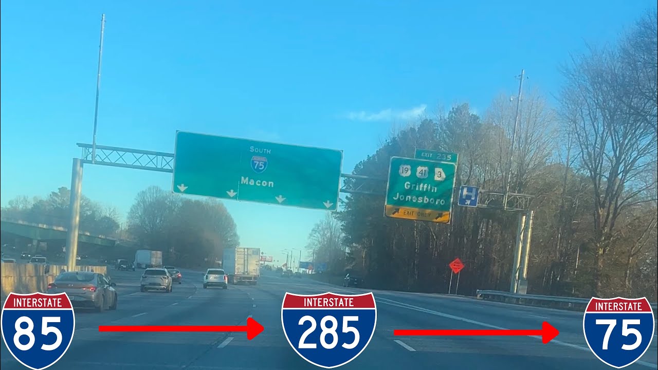 College Park - Morrow, Georgia - I-85/I-285/I-75 - JoshtheYouTuber