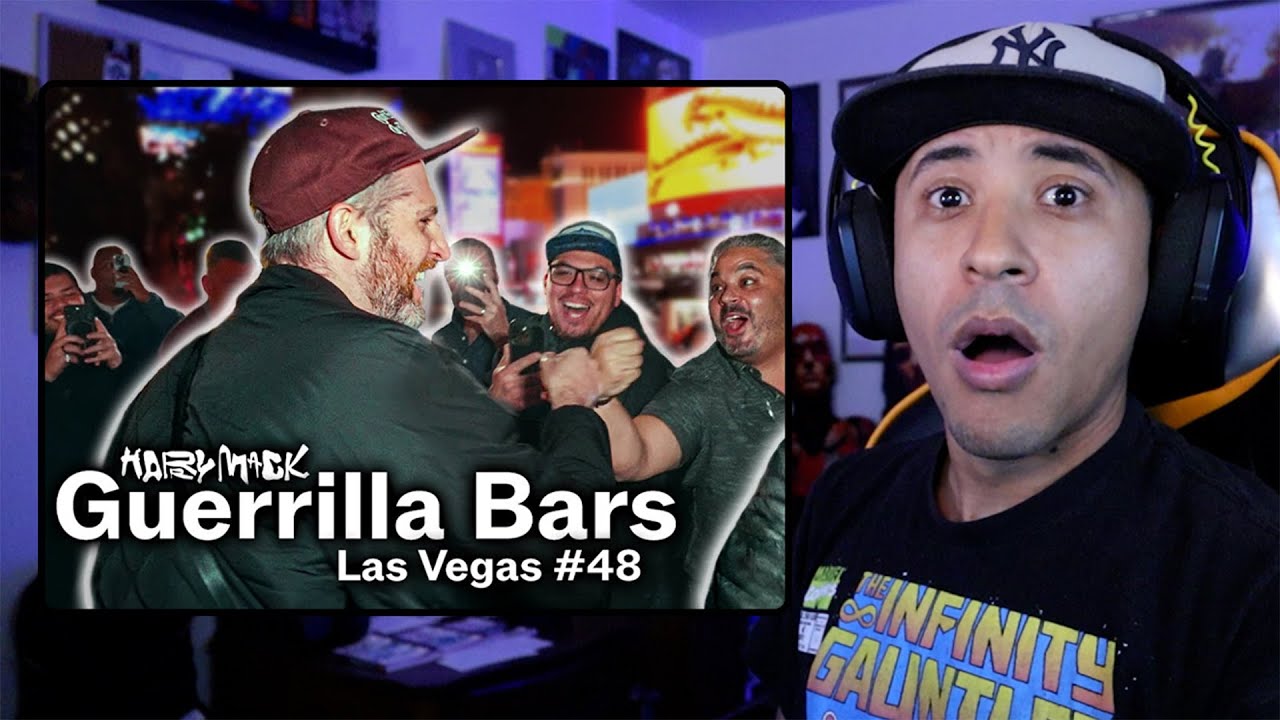 What Happens In Vegas Gets Posted On YouTube | Harry Mack Guerrilla Bars 48 (Reaction)