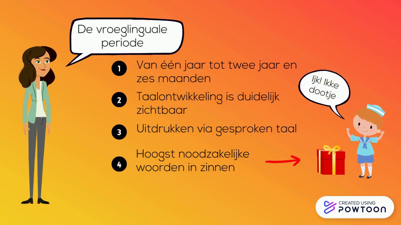 De taalontwikkeling 0-4 jaar