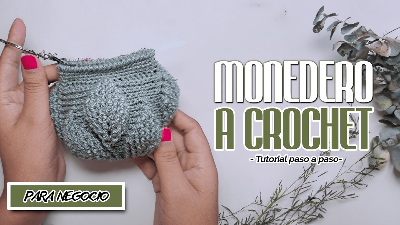 MONEDEROS TEJIDOS A CROCHET CON CIERRE 👛