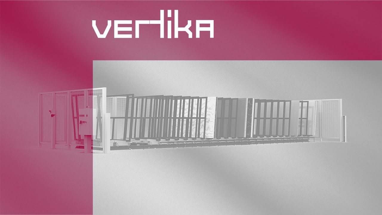 Breton Vertika интеллектуальная система для перемещения и вертикального хранения плит.
