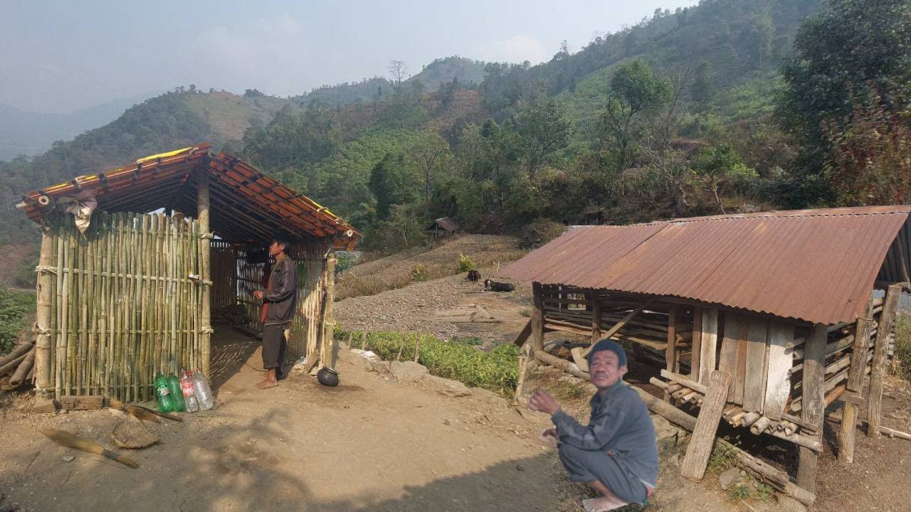 Walking down to Mountains || Refreshing Walk into Beautiful Mountain village