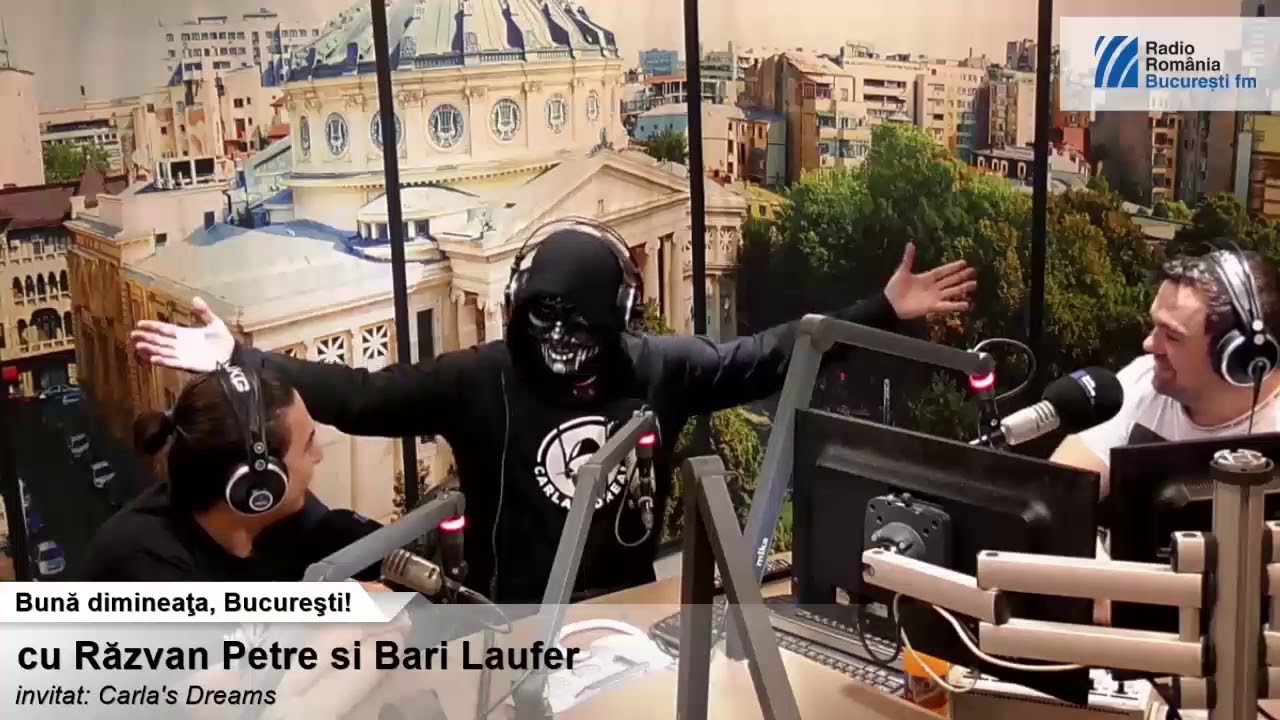 Carla's Dreams in studioul BucurestiFM