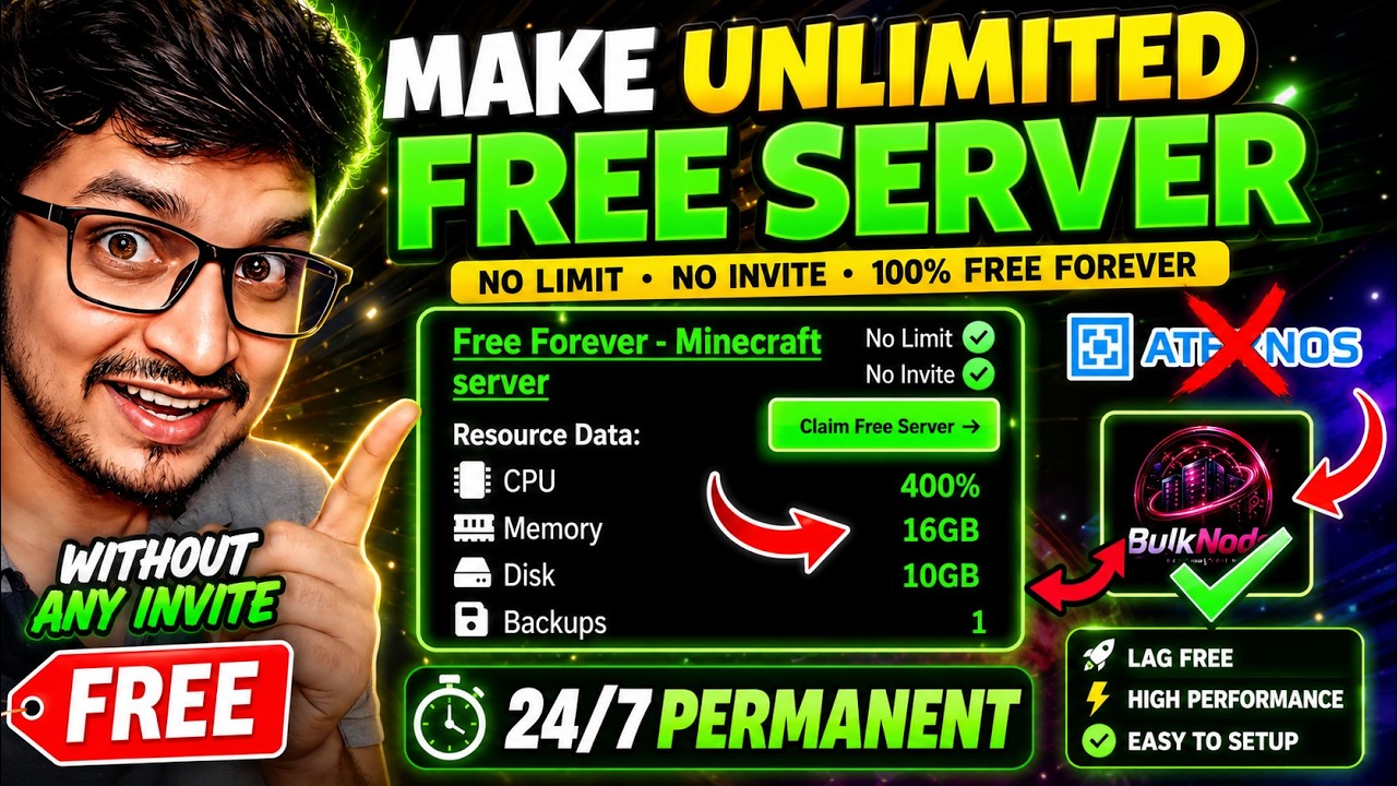 Is THIS The New Best Free Minecraft Server Host? | Make Unlimited Free Minecraft Server 24/7🟢