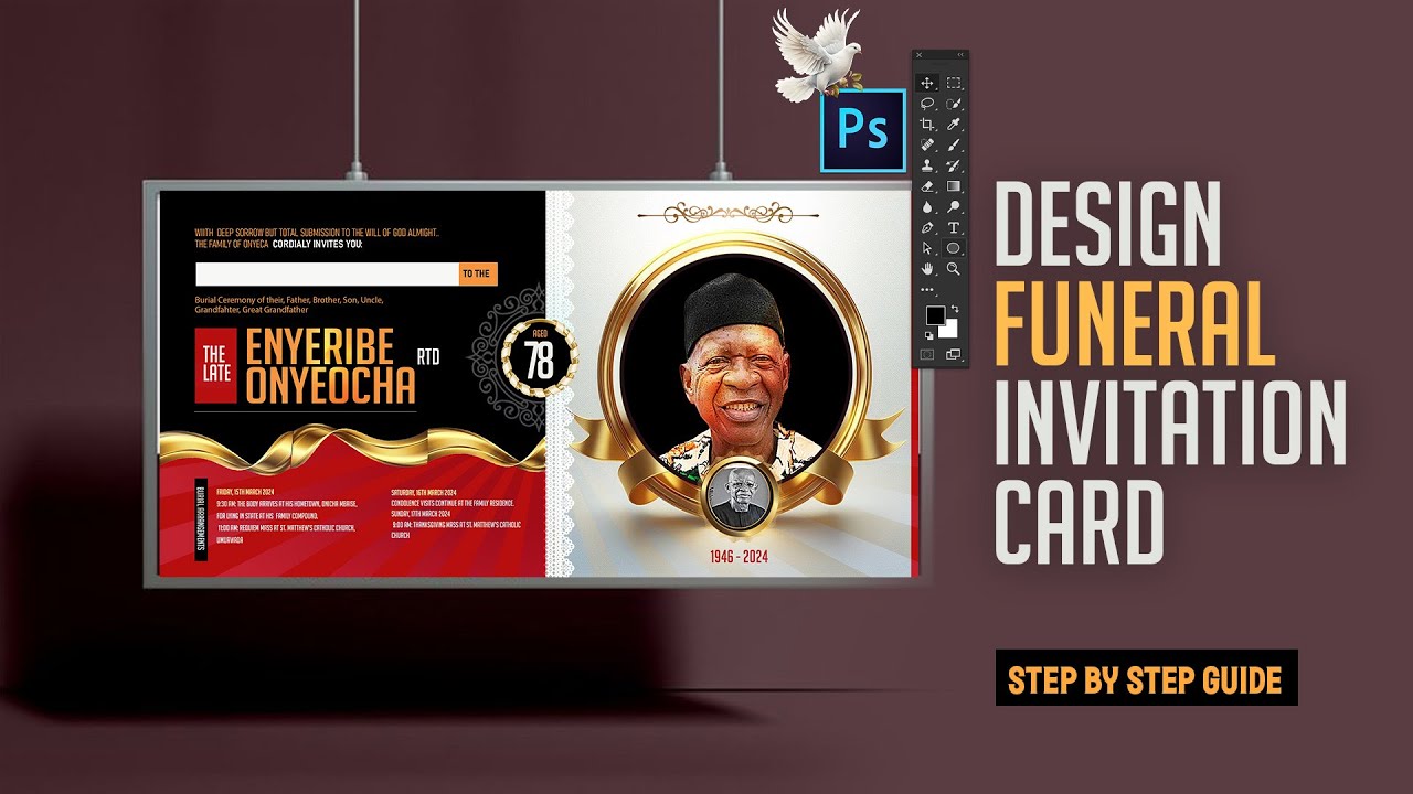 DESIGN A PROFESSIONAL FUNERAL INVITATION CARD IN PHOTOSHOP &ndash; Step-by-Step Guide