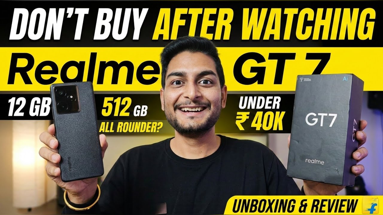 Realme GT 7 Unboxing & Review | 12 Gb 512 GB | Realme UI 7 With Android 16 | Flipkart Retail Unit