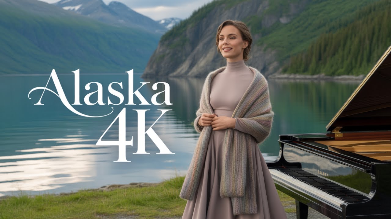 Beautiful Relaxing Music 🌿 4K Alaska Scenery with Peaceful Instrumental Music