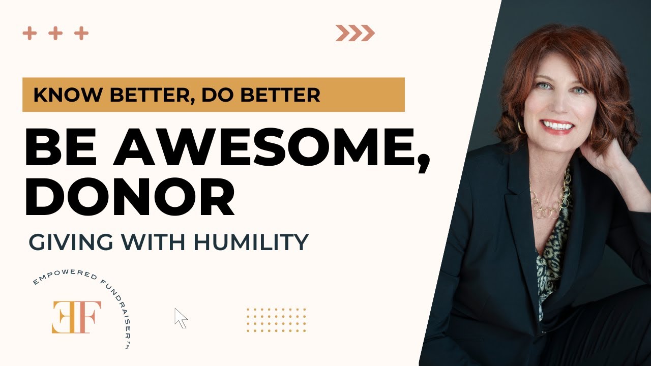 How To Be An Awesome Donor