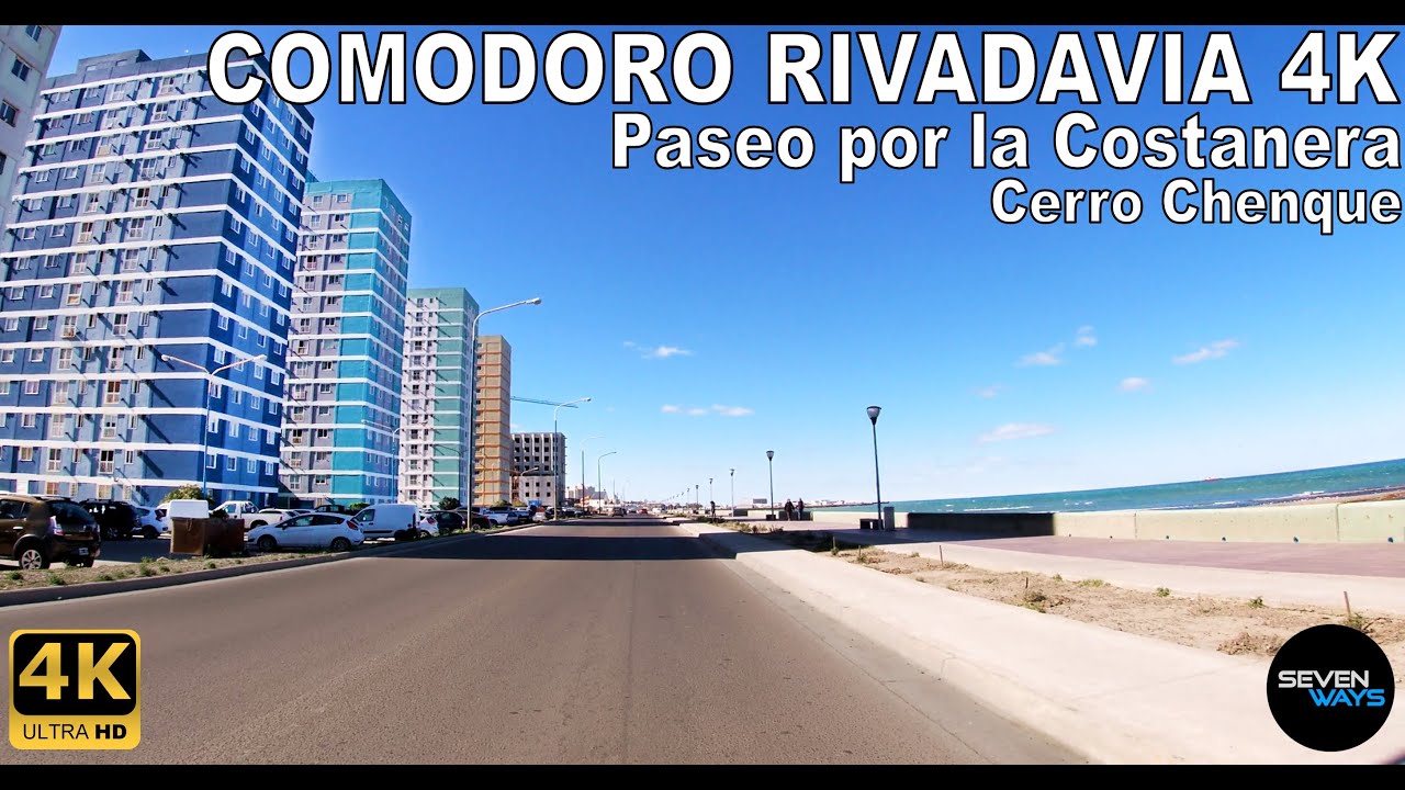[4K] COMODORO RIVADAVIA - RECORRIDA POR LA COSTA / CERRO CHENQUE / RUTA 3