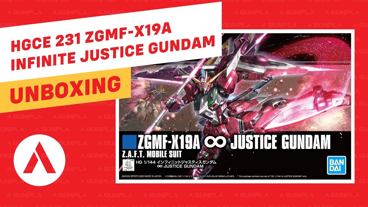 Unboxing: HGCE 231 1/144 ZGMF-X19A Infinite Justice Gundam