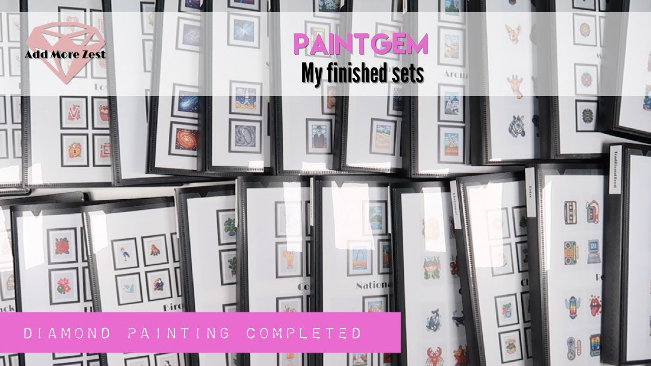My Completed PaintGem Mini Diamond Paintings