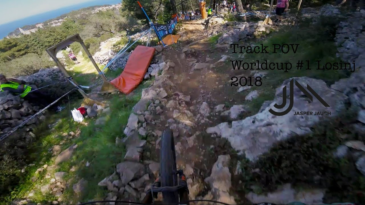 UCI Downhill Weltcup #1 Kroatien, Veli Losinj | POV Helmet Cam | Jasper Jauch