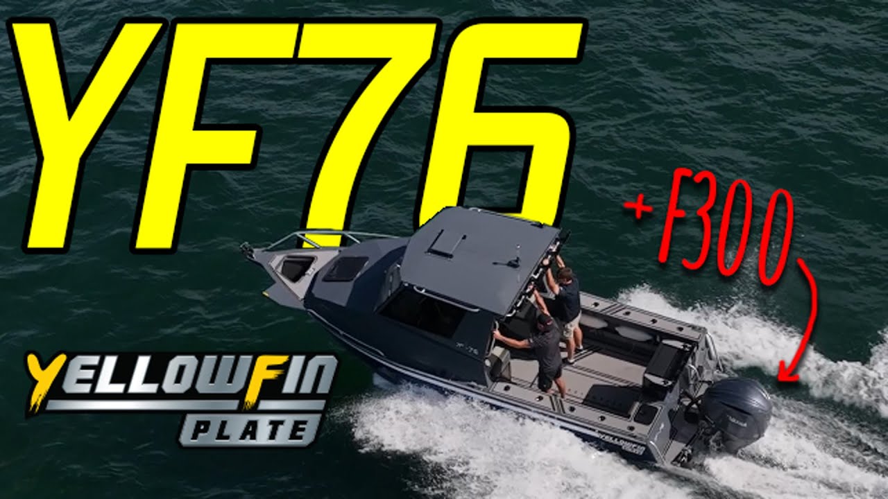 Обзор Yellowfin YF76 (НОВАЯ МОДЕЛЬ) + Yamaha F300hp на воде