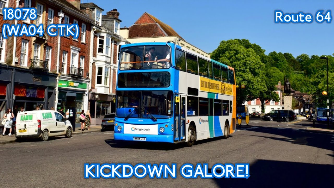 [F1] KICKDOWN GALORE! | Stagecoach South Dennis Trident / ALX400 | 18078 (WA04CTK) | Route 64