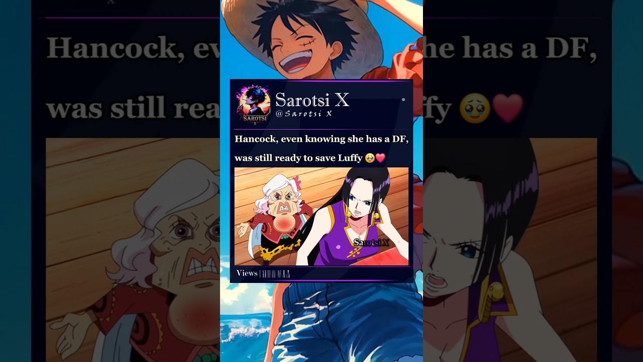 Hancock was about to jump if not for Gloriosa&rsquo;s intervention🥹 #hancock #gloriosa #luffy #onepiece