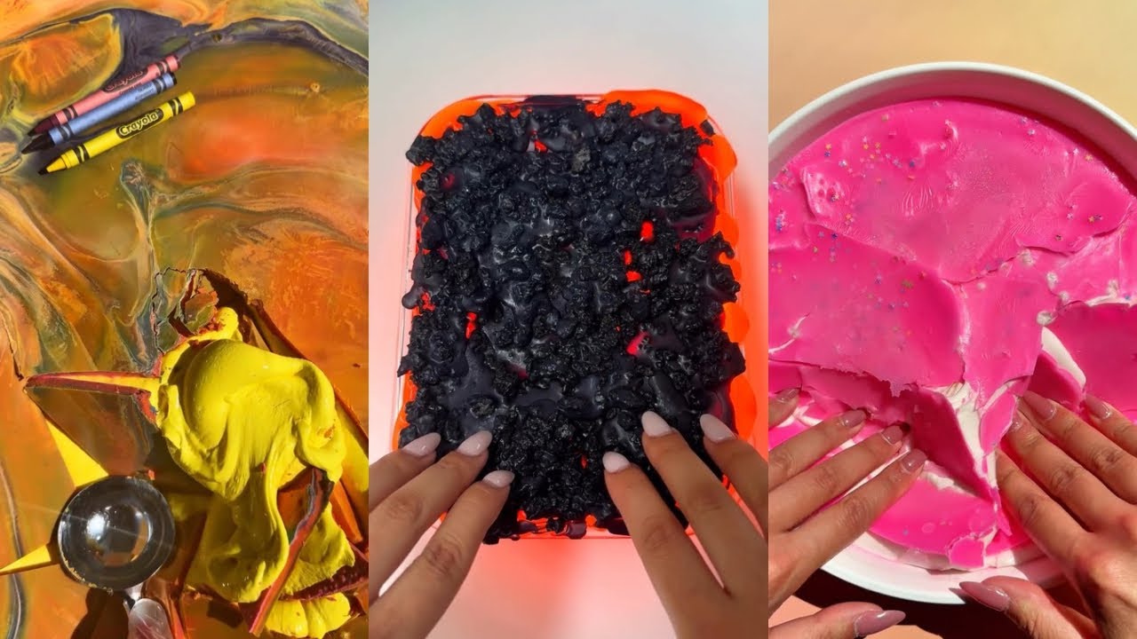 Most Satisfying Wax cracking asmr 🌷🌟|Wax on slime~Wax clay cracking compilation 🌸✨|Gorgeous Junk
