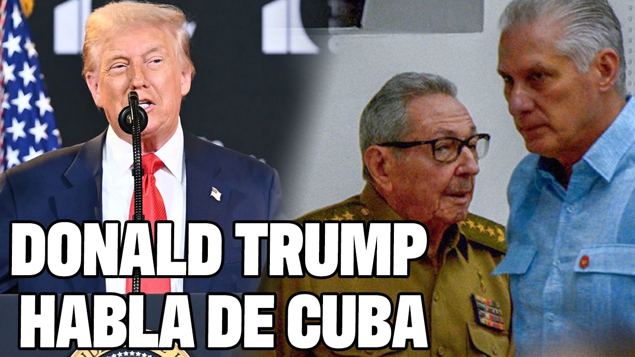 IMPORTANTE: DONALD TRUMP SE PRONUNCIA SOBRE LOS ÚLTIMOS ACONTECIMIENTOS EN CUBA🇨🇺🇺🇸