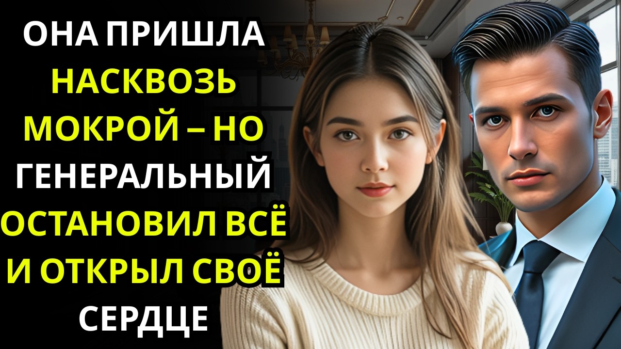 Она пришла на встречу с генеральным в мокрой одежде… он остановил всё и сказал «Возьми мой кабинет и