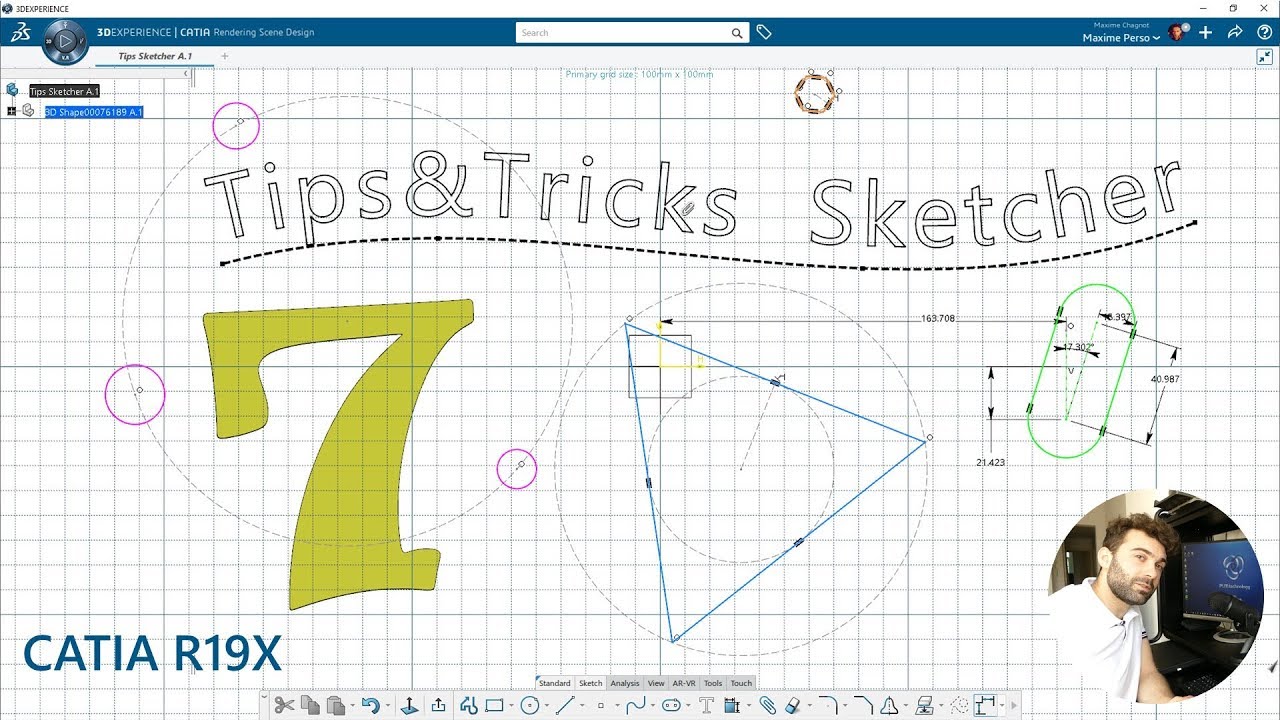 7-Tips Sketcher Part Design - 3DExperience R19x Live