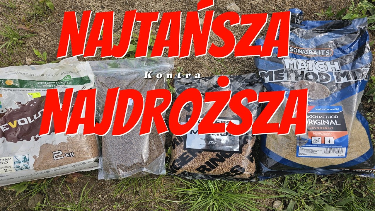 NAJTAŃSZA VS NAJDROŻSZA zanęta. Czy drogo zawsze jest dobrze?