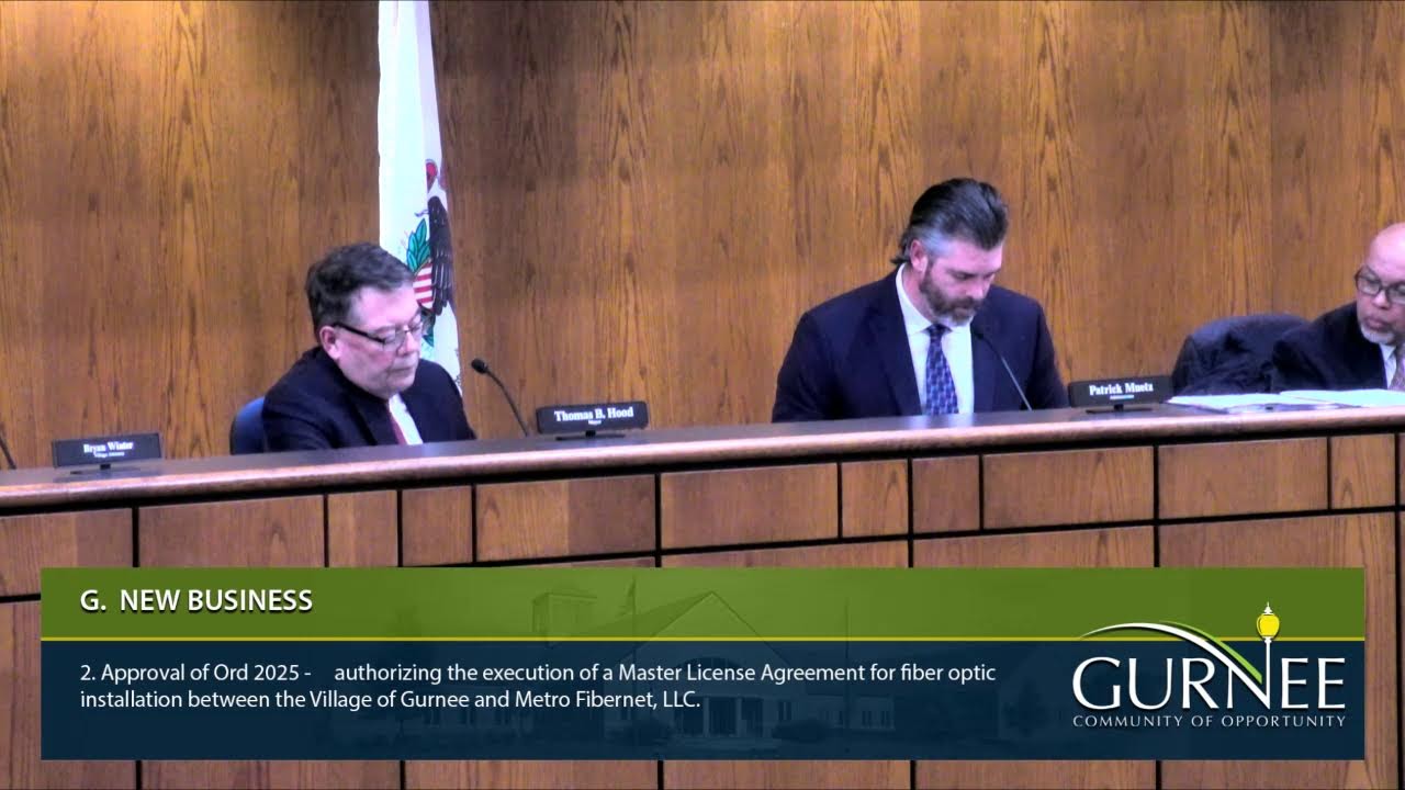 Monday, December 1, 2025 - Village of Gurnee Public Hearing & Village Board