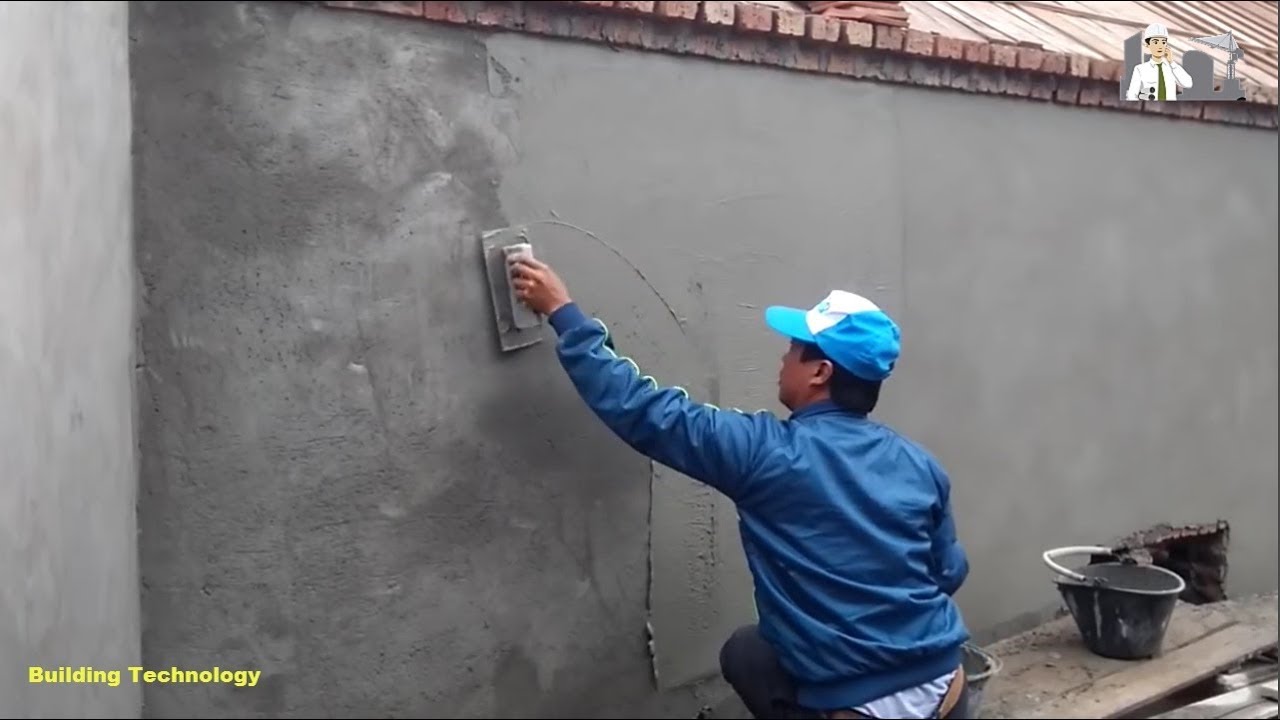 How To Render and Smooth the Surface of Concrete Wall