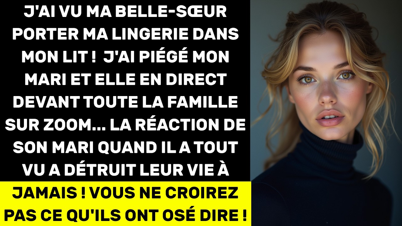 J’ai piégé mon mari avec ma belle-sœur sur Zoom devant toute la famille !