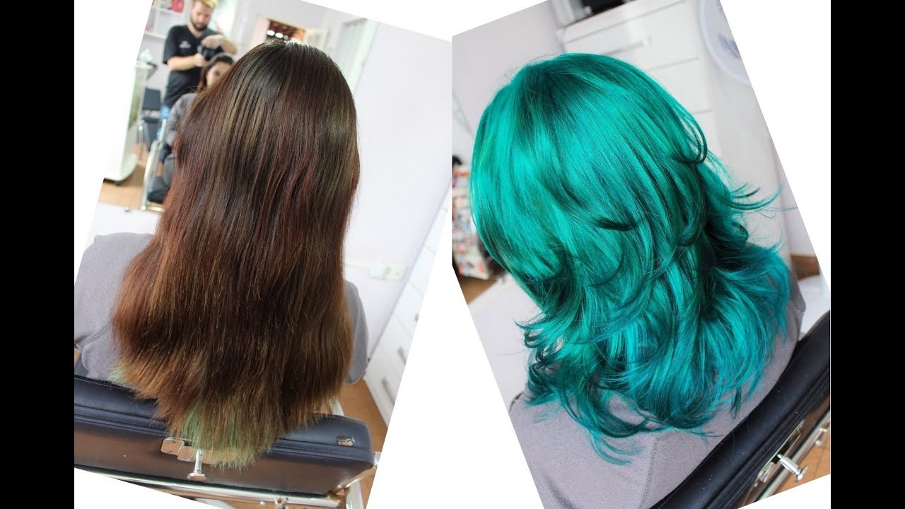 Cabelo Verde Turquesa passo a passo por Rafael Secolin