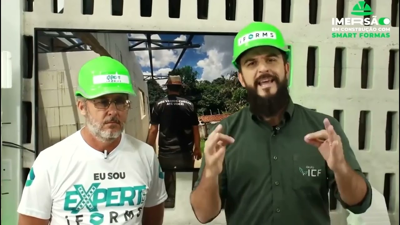 Sr. Joel faz a primeira construção do Sistema ICF iFORMS com seu Pai de 74  anos e um ajudante.