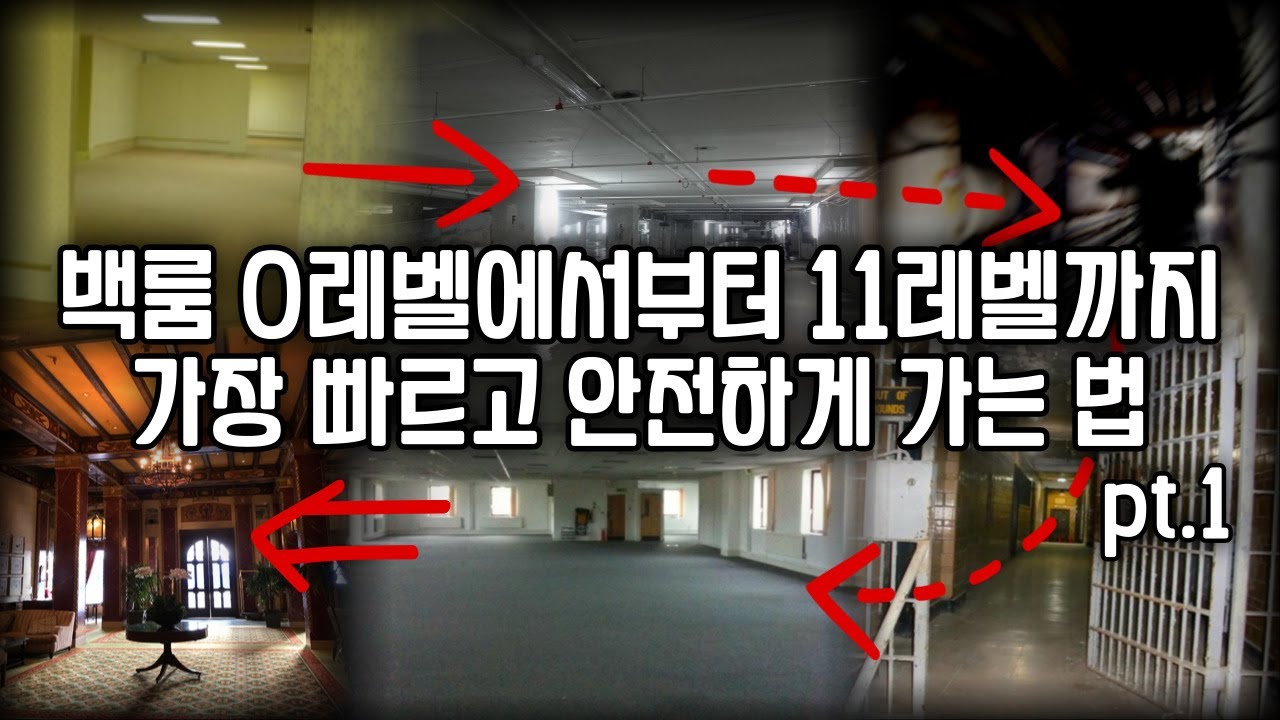 백룸 0레벨에서부터 11레벨까지 가장 빠르고 안전하게 가는 방법! pt.1