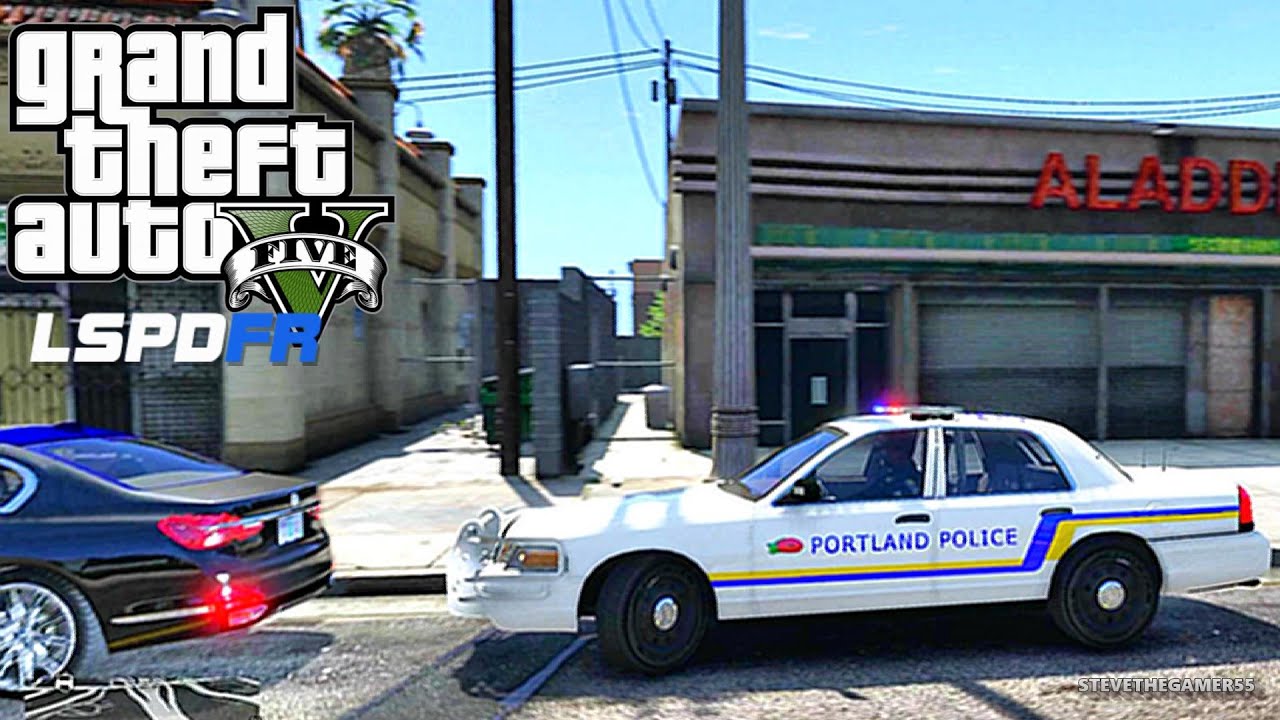 GTA 5 LSPDFR 0.3.1 - EPiSODE 83 - LET'S BE COPS - CITY PATROL (GTA 5 PC POLICE MODS) PORTLAND