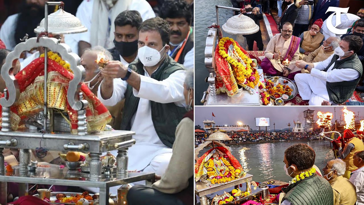 Rahul Gandhi performs ‘Ganga Aarti’ in Haridwar