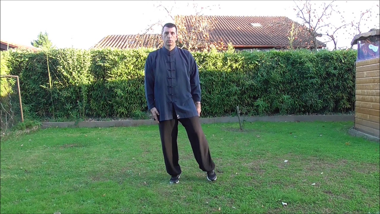 tai chi bâton court salut partie 1