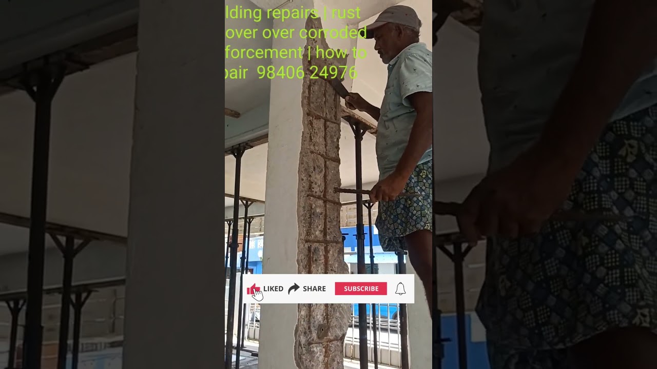 how to repair building | rust remover reinforcement | building repairs in chennai | #waterproofing