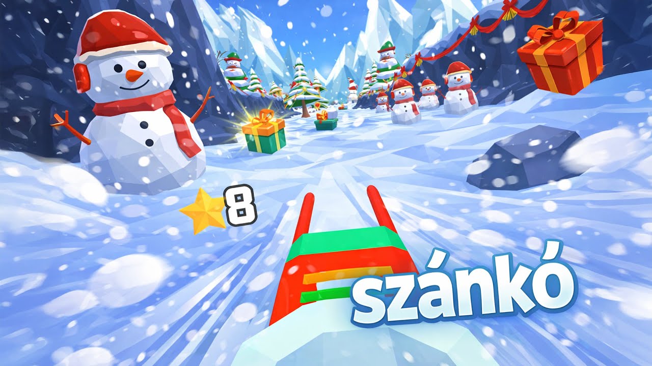Sz&aacute;nk&oacute;❄️🛷 | Vid&aacute;m t&eacute;li gyerekdal sz&aacute;nk&oacute;z&aacute;sr&oacute;l