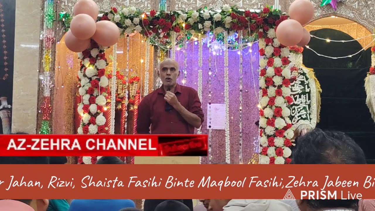 Live streaming of AZ-ZEHRA CHANNEL RIZVI