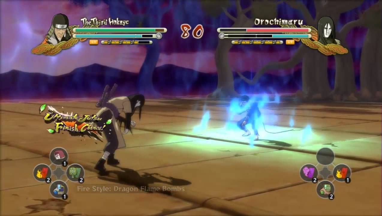 Hiruzen Sarutobi VS Orochimaru [HD]